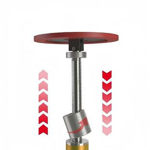 比克士新款7075镁铝合金高强度加长圆柱滚花螺母网纹链接调节螺帽