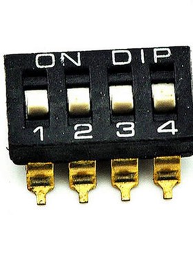 2.54mm 贴片 拨码开关 2/3/4/5/6/8P/位 SMT黑色拨动开关 KM-02