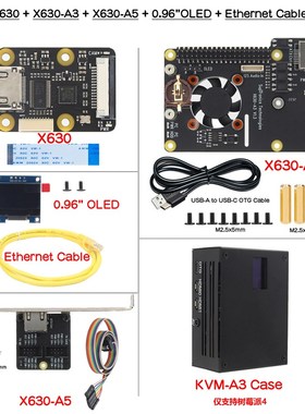 树莓派PiKVM v3 HAT远程控制pikvm运维overip服务器 kvm HDMI CSI
