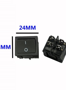 KCD5 XW-601翘板船型开关4脚2档6脚3档方形双控6A电源按钮24*21mm