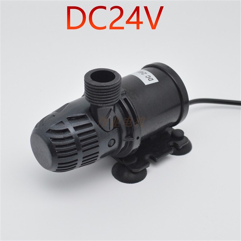 直流无刷水泵循环泵 离心泵叶轮洗澡机鱼缸M潜水水陆两用泵四分口