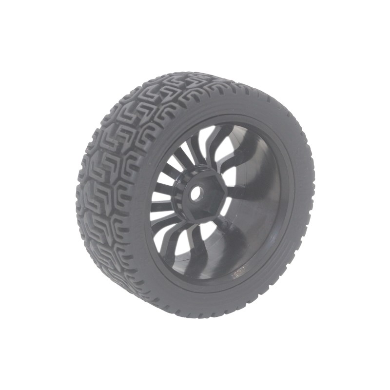 SZCMMOTOR智能小车电机轮子 平衡车轮胎 65mm轮胎 机器人行走车轮