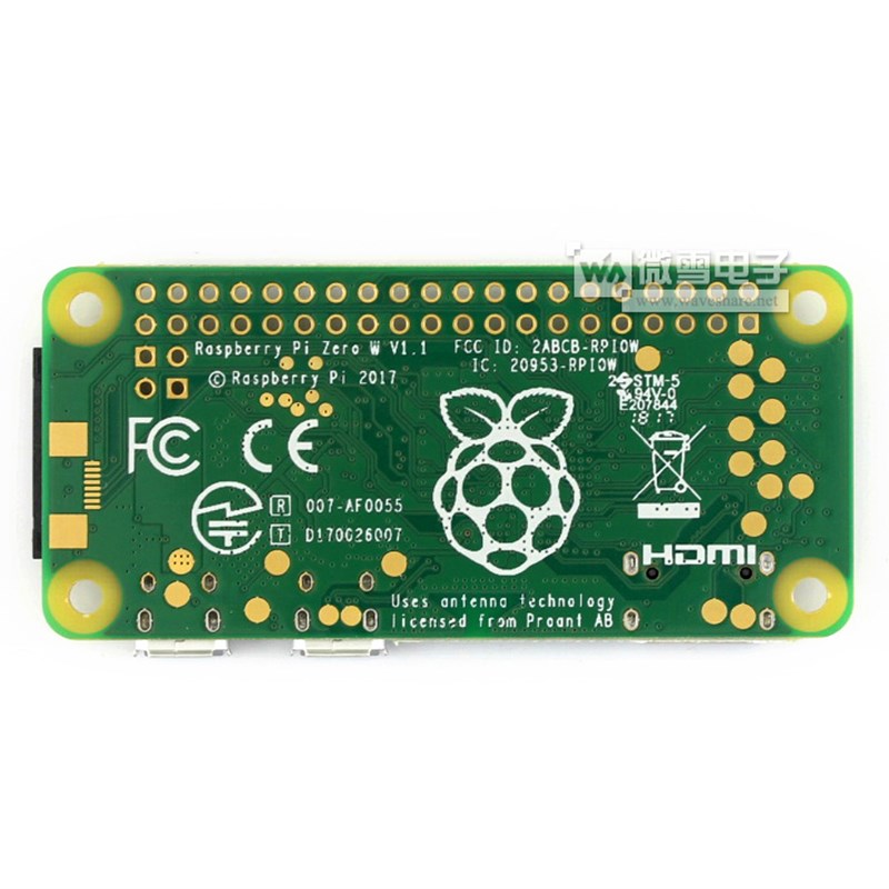 树莓派 Raspberry Pi Zero W pi0 2.13寸墨水屏+SD卡+电源+转接线