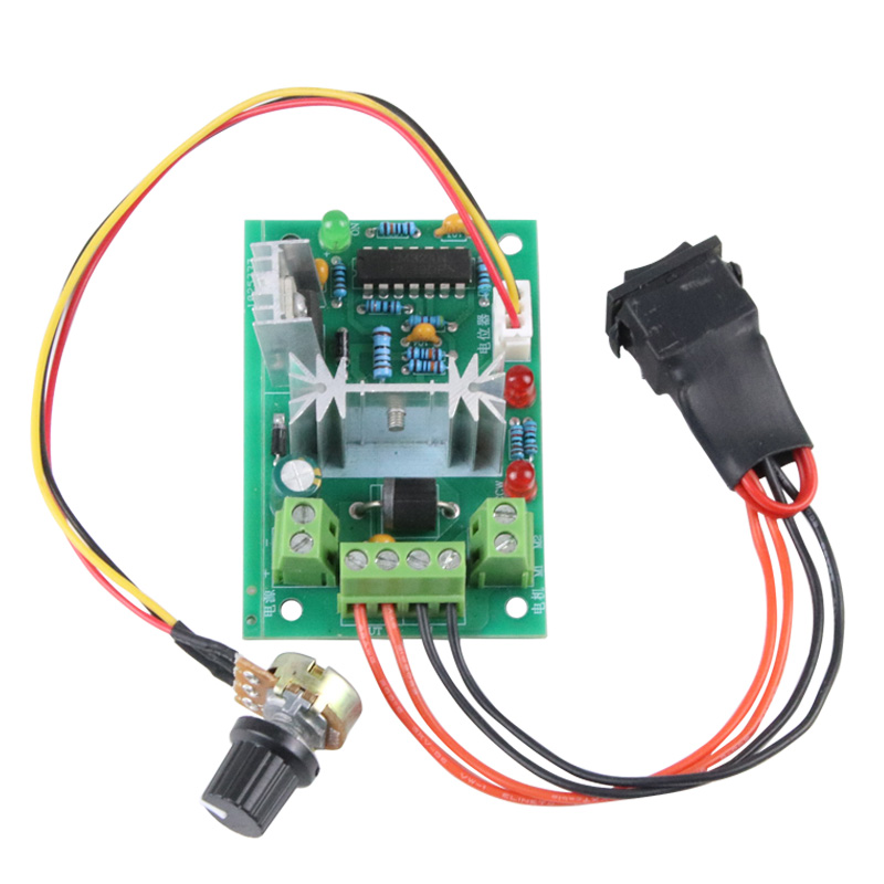 PWM直流电机调速器12V24V30V正反转控制开关CCM2小电机马达调速器