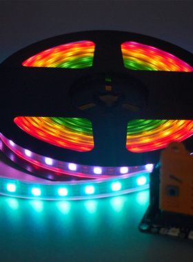 micro:bit 流光溢彩防水灯带套件 支持microbit Makecode 编程