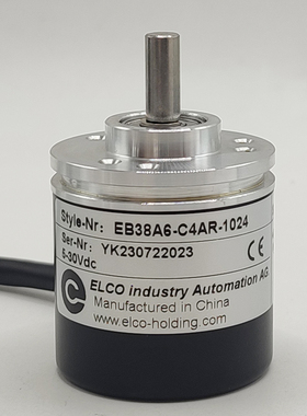 宜科ELCO编码器EB38A6-P4AR-1000/L5PR-1000/L6PR-1024质保正品