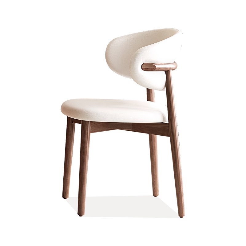 靖品优中古风洞石岩板餐桌法式复古实木饭桌长方形家用胡桃色桌椅