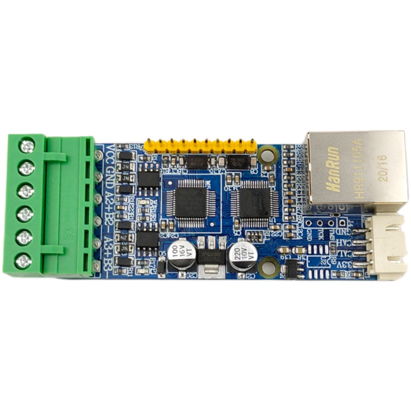 STM32F103C8T6串口开发板RS485RJ45网络UART CAN以太网网口转换板