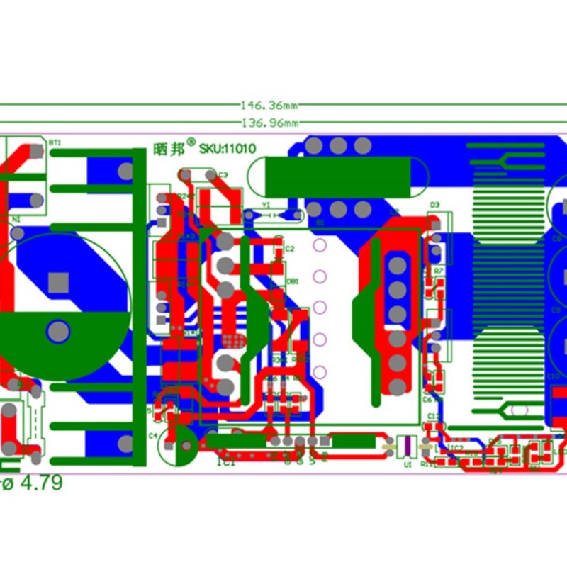 24V300W开关电源裸板 新款AC-DC隔离电源模组24V12.5A 超大足功率