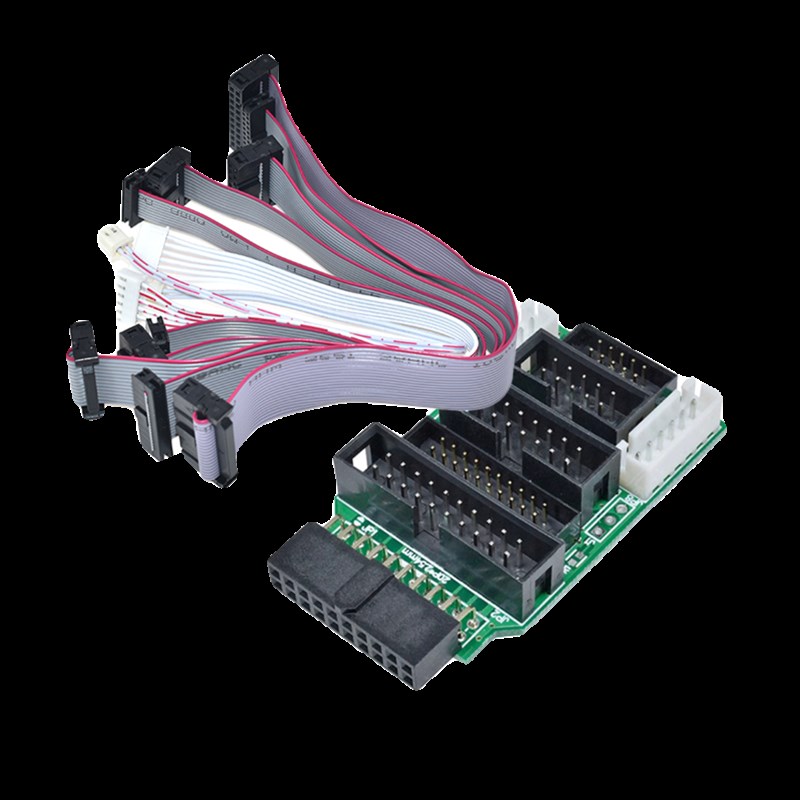 JLINK转接板单片机仿真转换器ARM转接连接器编程器V9多功能转换器