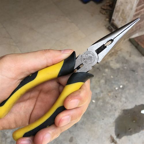 高档6寸尖嘴钳子8寸尖咀钳斜咀钳夹持省力电工钳子工具钢丝钳包邮