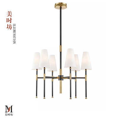 美式全铜吊灯Hudson复古别墅民宿客厅灯样板房自建房楼梯餐厅灯具