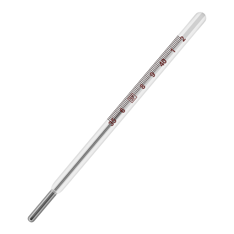 海氏海诺体温计水银医专用大刻度腋下家用口腔儿童婴儿玻璃温度计