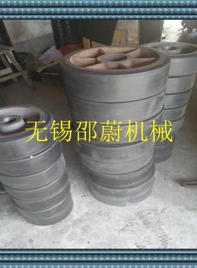 江苏厂家代包橡胶轮聚氨酯轮橡胶滚轮刮泥机行走轮