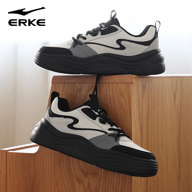 鸿星尔克男鞋滑板鞋男2026春夏季新款轻便百搭休闲鞋子运动鞋男