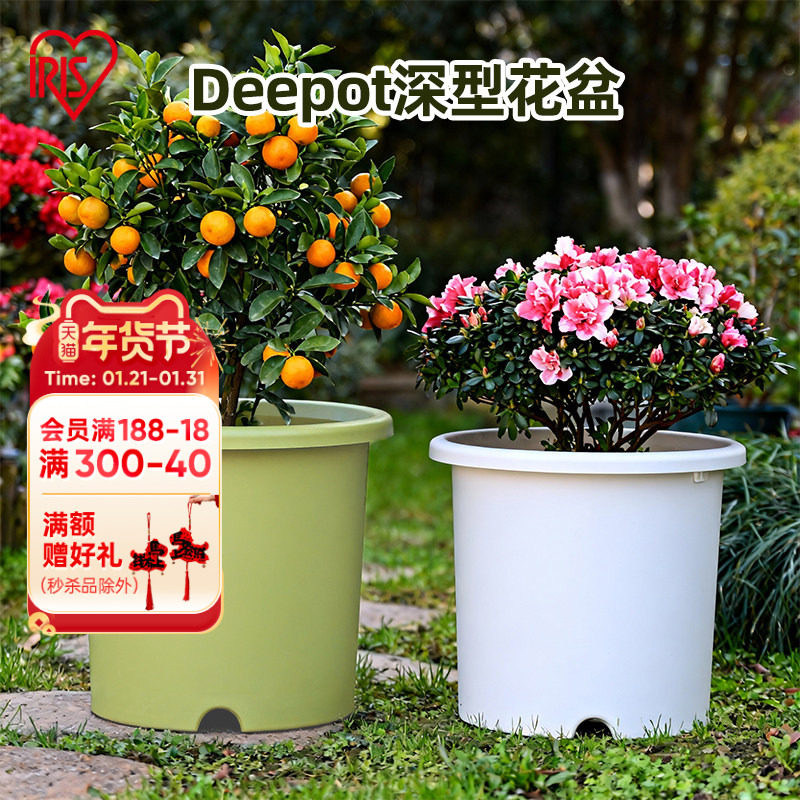 海蒂的花园 爱丽思花盆Deepot圆形盆树脂盆种花种菜塑料长条花盆,鲜花速递/花卉仿真/绿植园艺,花盆,淘宝优惠券,粉丝福利购,淘宝优惠卷