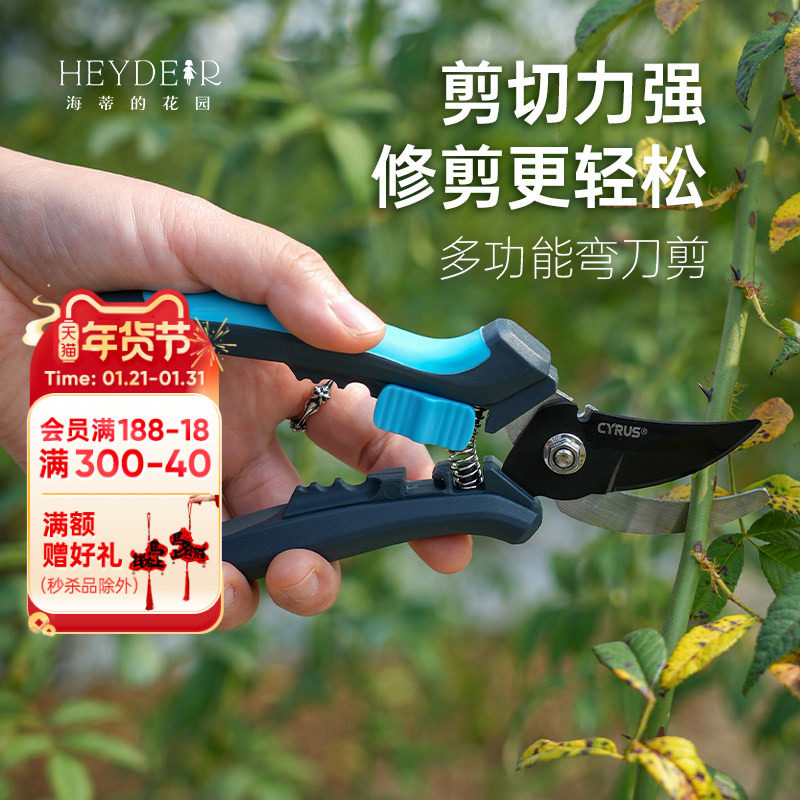 海蒂的花园 赛乐斯园艺枝剪修枝剪家用花艺月季绣球修剪工具剪刀,鲜花速递/花卉仿真/绿植园艺,剪刀,淘宝优惠券,粉丝福利购,淘宝优惠卷