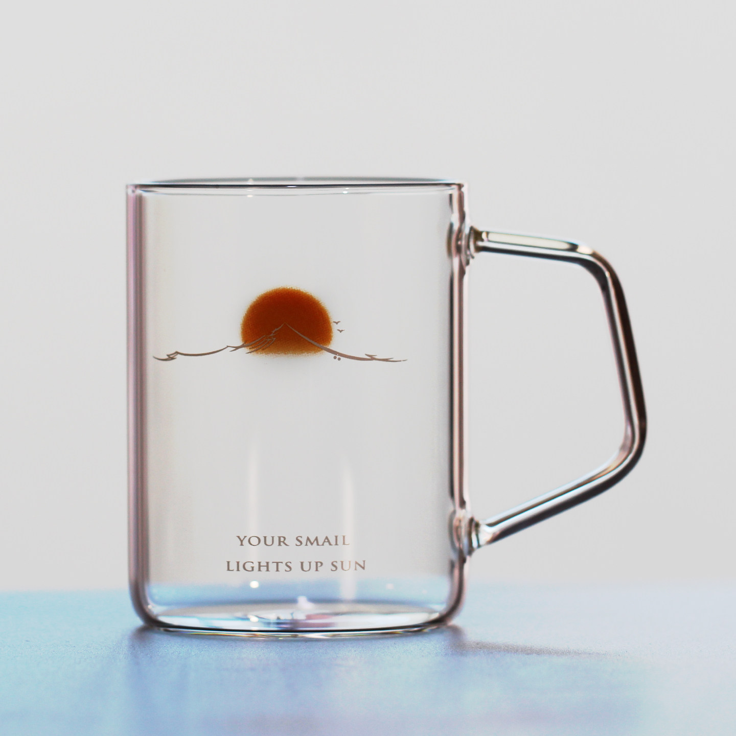 高硼硅玻璃杯 家用耐高温透明水杯子可微波炉 太阳咖啡杯泡茶杯