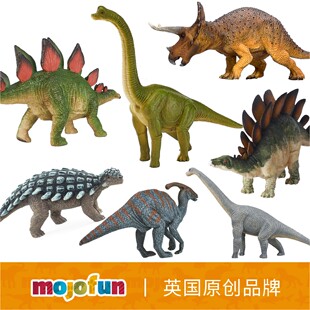 英国mojofun仿真动物模型史前动物恐龙翼龙剑齿虎猛犸象送宝宝