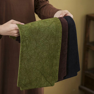 扎染帆布双面茶席吸水小杯垫干泡席茶垫茶桌布垫个人桌旗茶具配件