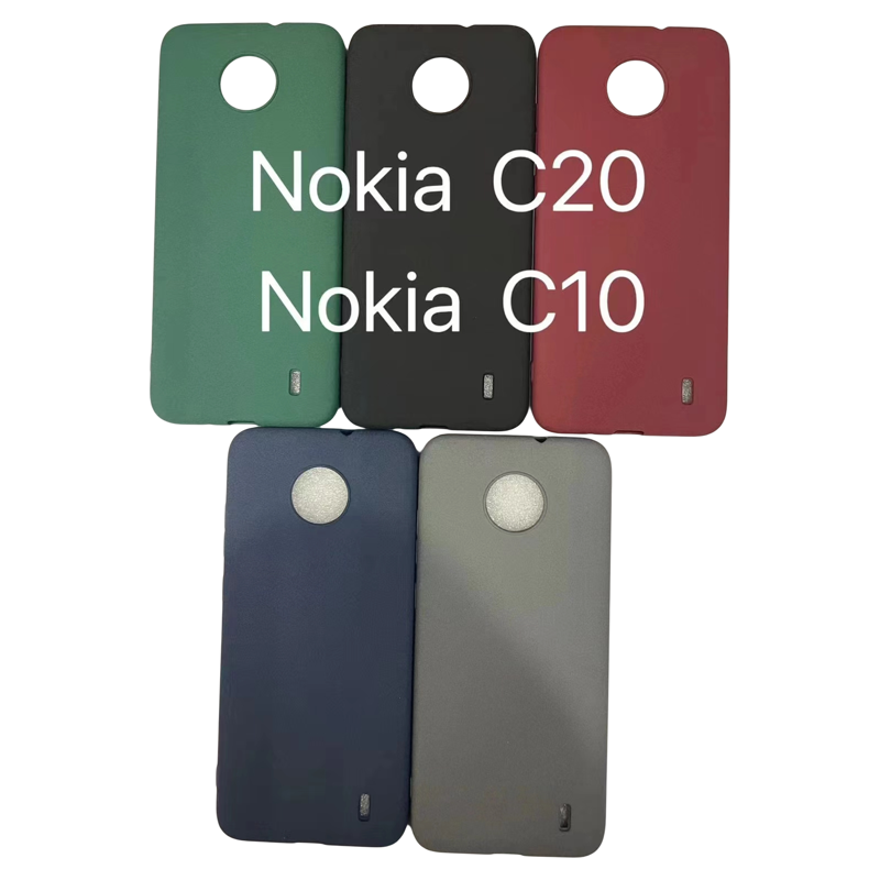适用诺基亚C10手机壳Nokia c20磨砂防滑防汗硅胶软套纯色防指纹亲肤保护套 裸感风超薄