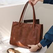 秋冬包包2025新款 软皮托特包女大容量可放电脑包14寸百搭通勤大包