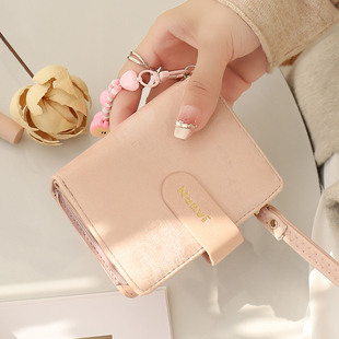 钱包女2026新款高级感小众设计零钱包学生韩版可爱钱包卡包二合一