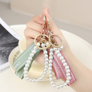 钥匙扣女手工镶钻汽车钥匙链女士小香精致高端送女生礼物包包挂件