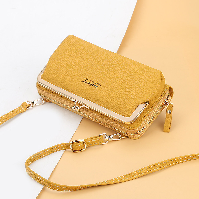 手机包迷你小包包2026新款网红斜挎包夏季小清新夹扣装手机小挎包