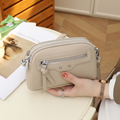秋天包包女式 2025新款 高级感小众多层拉链小挎包轻便手机包手拿包