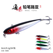 路亚假饵亨嘉鱼饵假饵套装 大幅摆动超远投浮水铅笔路亚饵