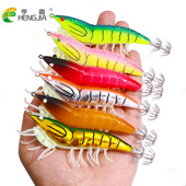 HENGJIA夜光鱿鱼虾假饵新款 鱿鱼虾假饵12CM木虾路亚饵