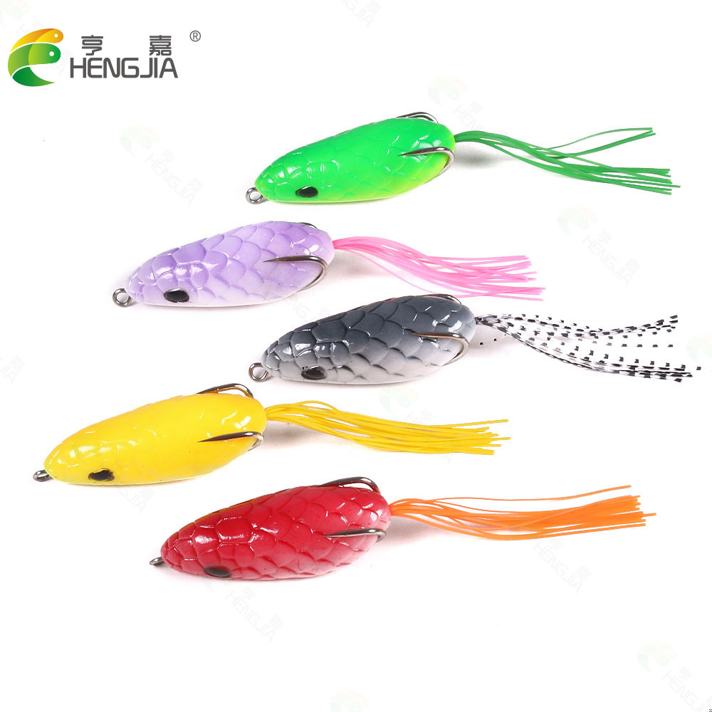 路亚饵蛇皮雷蛙假饵10cm软体青蛙鱼饵黑鱼鱼饵雷蛙打黑专用