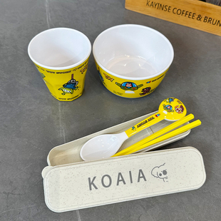 玩具总动员餐具套装系列巴斯光年碗筷勺杯子三眼仔餐盘儿童食品级