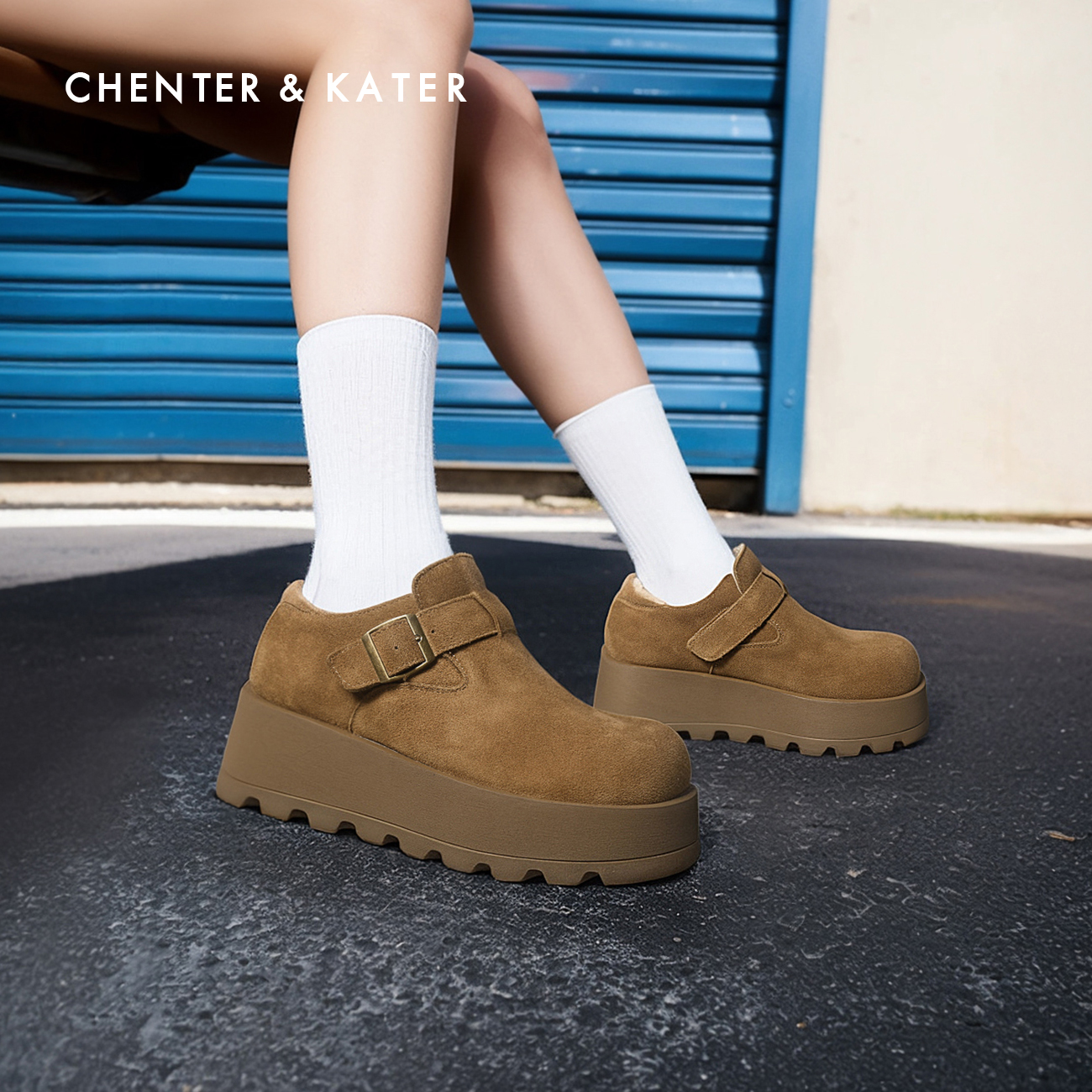 CHENTERKATER专柜增高勃肯鞋女