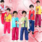 新款 男童朝鲜服56个民族服中小学生民族风演出服儿童韩服表演服