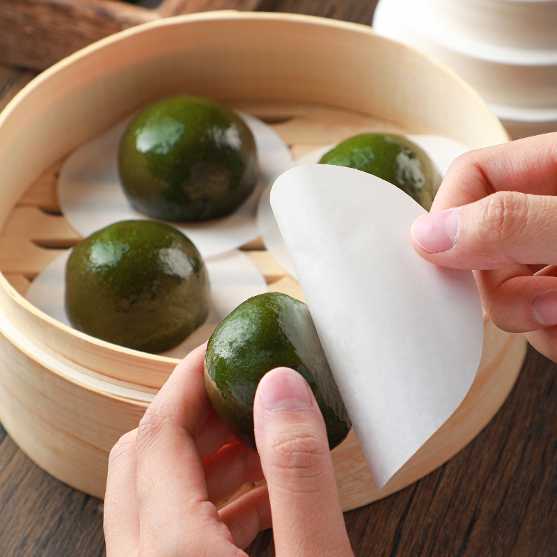 一次性青团纸托不粘包子油纸垫纸