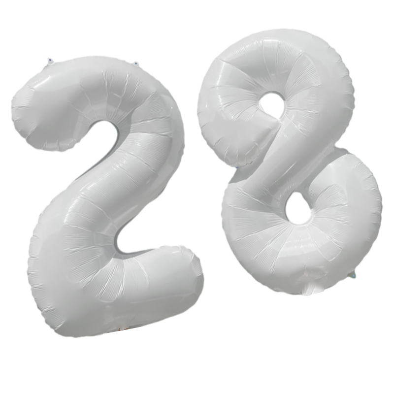 生日气球独立包装白色铝膜