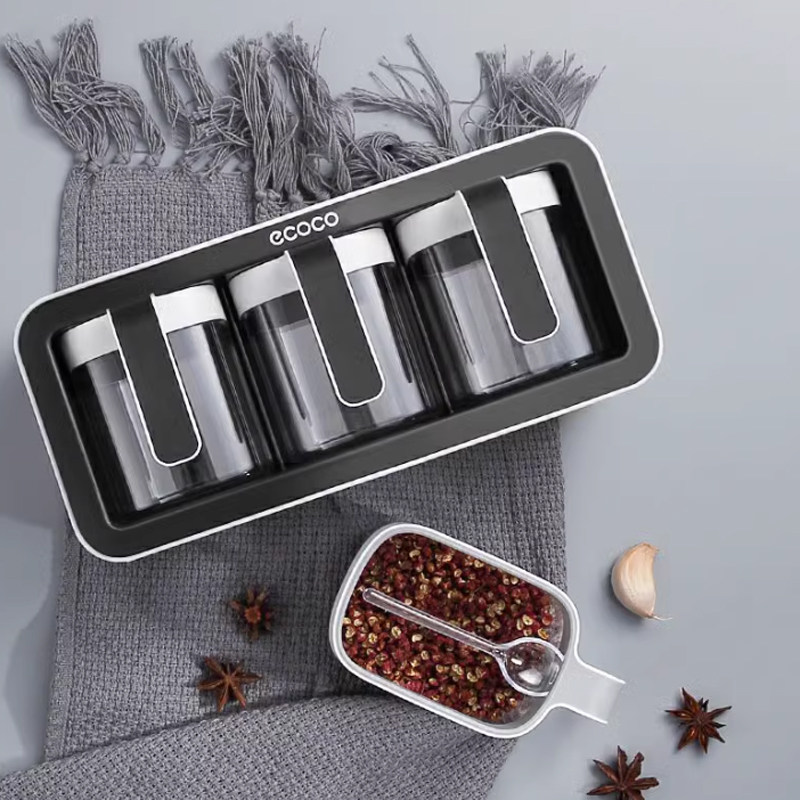 调料盒厨房用品一体多格收纳盐味精瓶盐子家用调味组合套装,厨房/烹饪用具,调味瓶罐/调料研磨器,淘宝优惠券,粉丝福利购,淘宝优惠卷