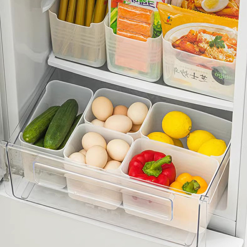 冰箱侧门收纳盒加宽鸡蛋食品级保鲜盒冰箱门侧面抽屉厨房冷冻神器