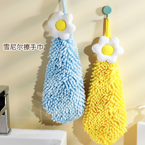 擦手巾吸水不掉毛擦手布可爱