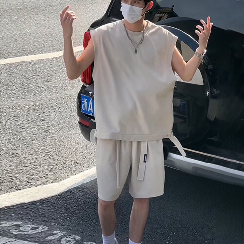 CHRISMAKATCH冰丝运动套装男夏