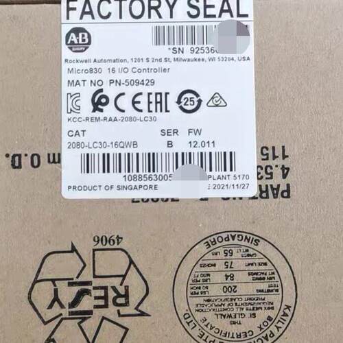 议价2080-LC30-16QWB Micro830 16 I/O 控制器维修