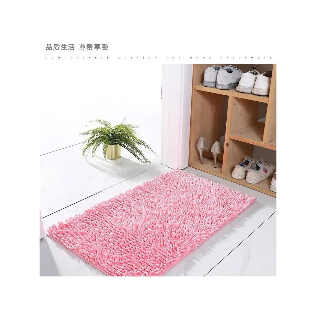 雪尼尔地毯入户门口吸水门垫浴室防滑脚垫家用卫生间脚垫地垫
