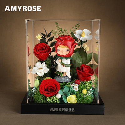 正版小野玫瑰永生花束摆件礼盒情人节礼品新婚生日礼物送女友闺蜜