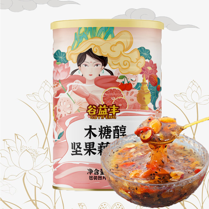 谷益丰坚果藕粉粥木糖醇代餐早餐