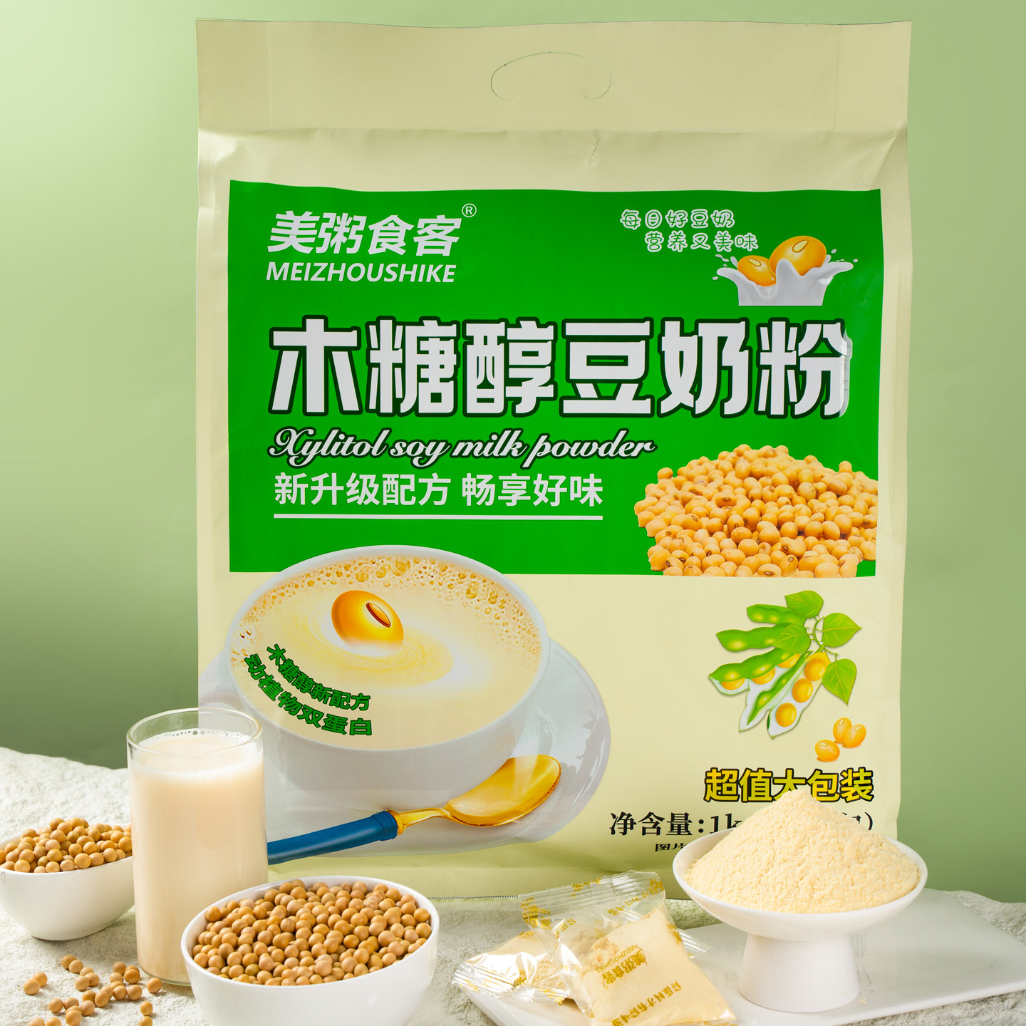 木糖醇豆奶粉营养早餐豆浆代餐