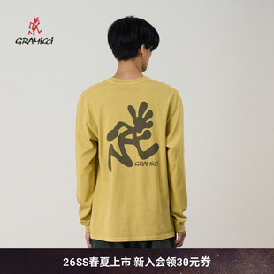 LOGO针织长袖 26新款 GRAMICCI小野人男女同款 T106 T恤G6SU