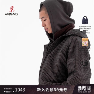 GRAMICCI小野人休闲格纹连帽外套G5FM 末折扣 J009 季