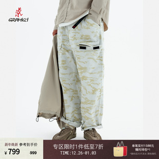 P010日常百搭休闲裤 GRAMICCI小野人新品 棉麻帆布多袋长裤